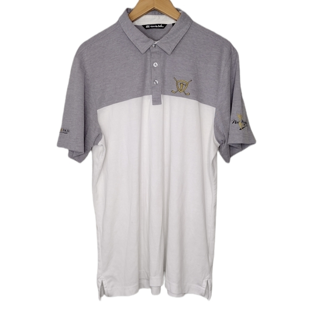 Travis Mathew Men's Collared Short Sleeve Athletic Golf Polo Shirt Size L